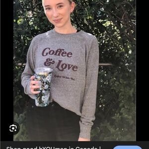 Good hyouman Gray Women's Sweater - Coffee & Love